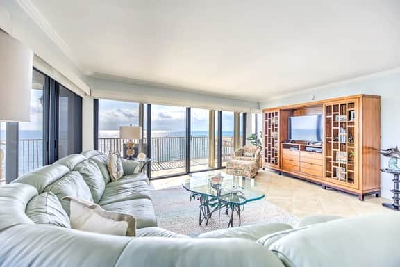 Premier Oceanfront Top Floor Condo With Wraparound Balcony & Windows